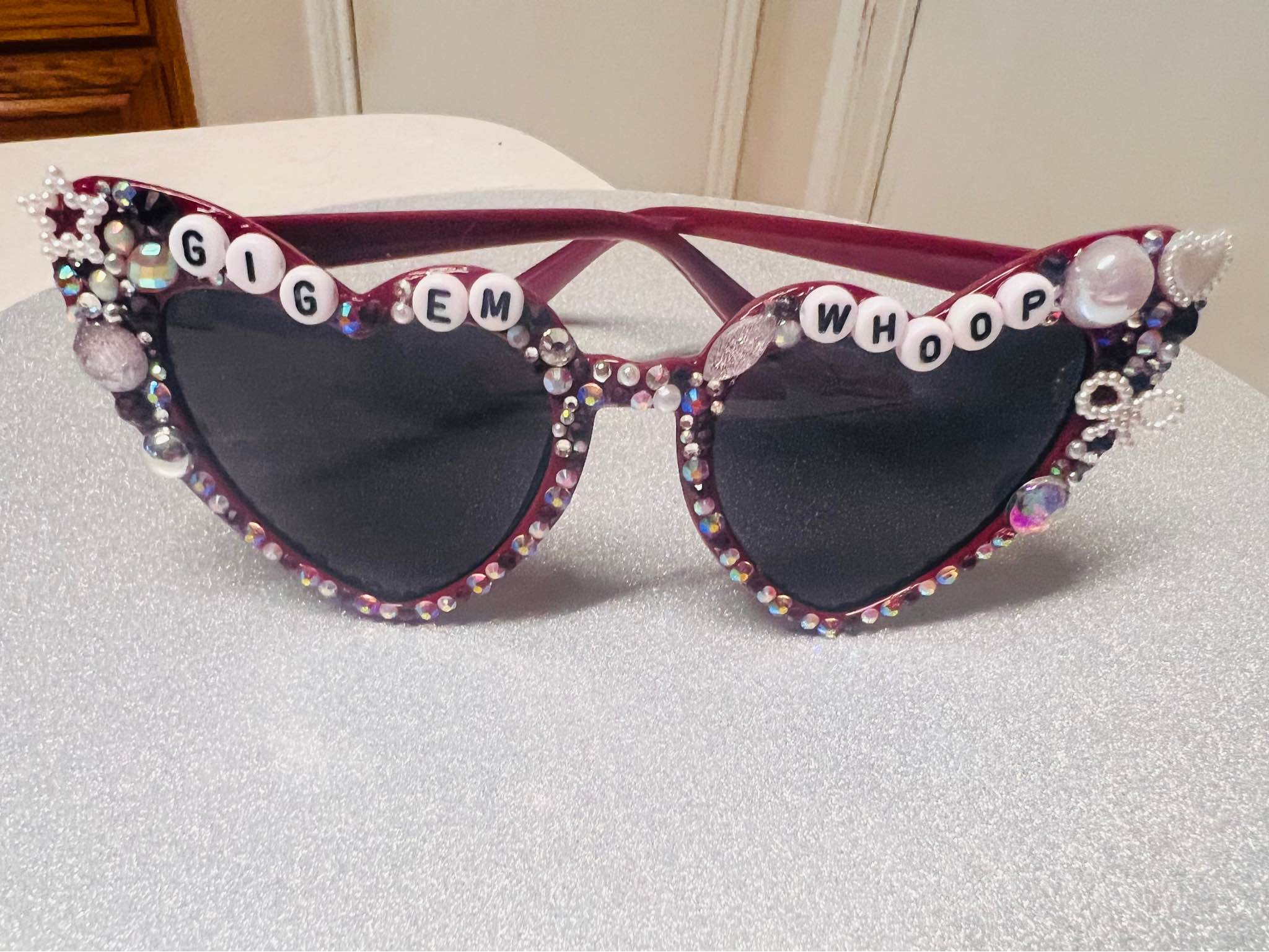 TEXAS A&M Rhinestone Bedazzled AGGIE Sunglasses
