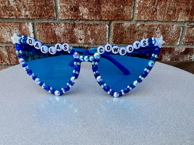 Custom Dallas Cowboys Bejeweled Sunglasses