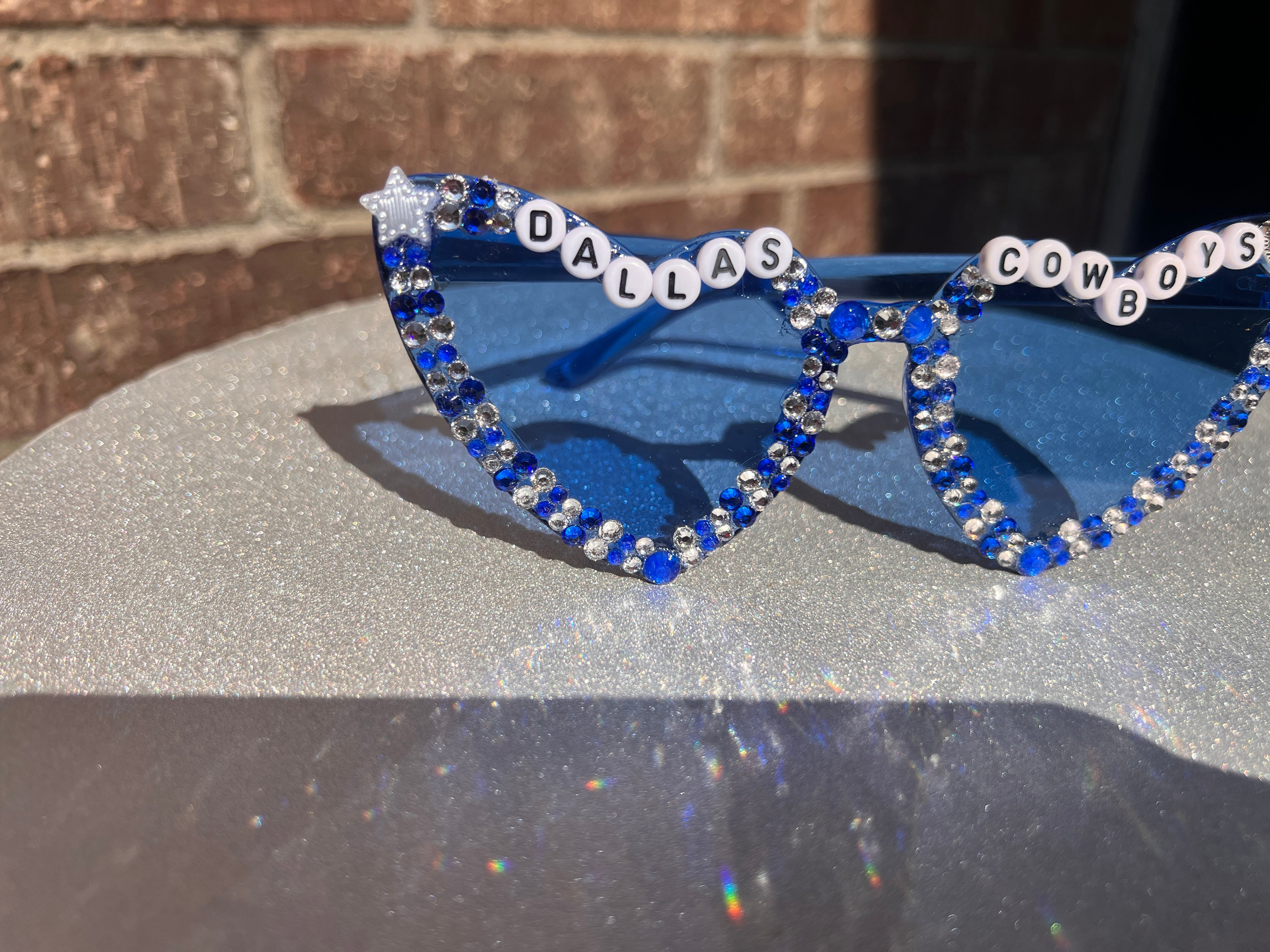 Custom Dallas Cowboys Bejeweled Sunglasses