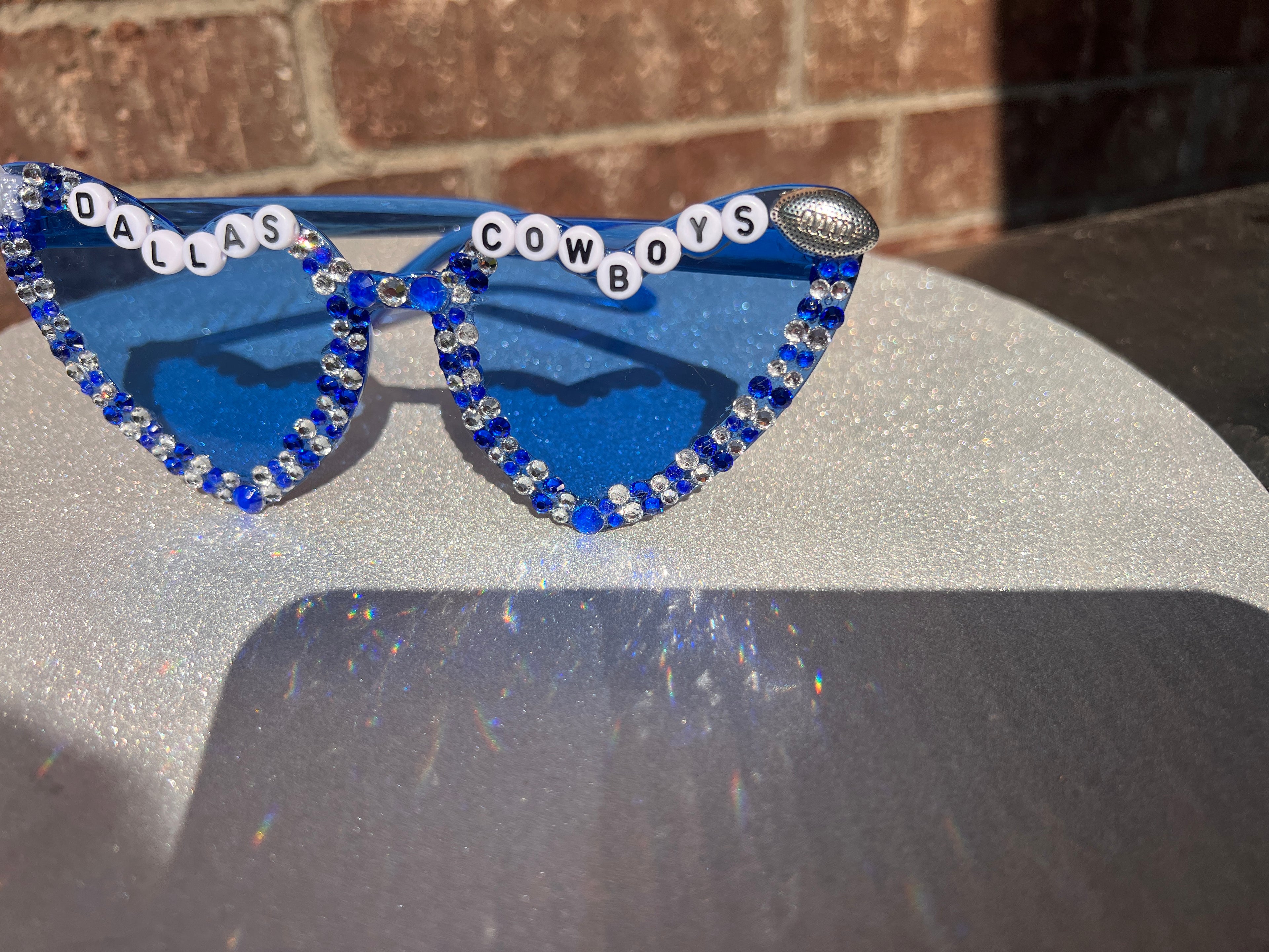 Custom Dallas Cowboys Bejeweled Sunglasses