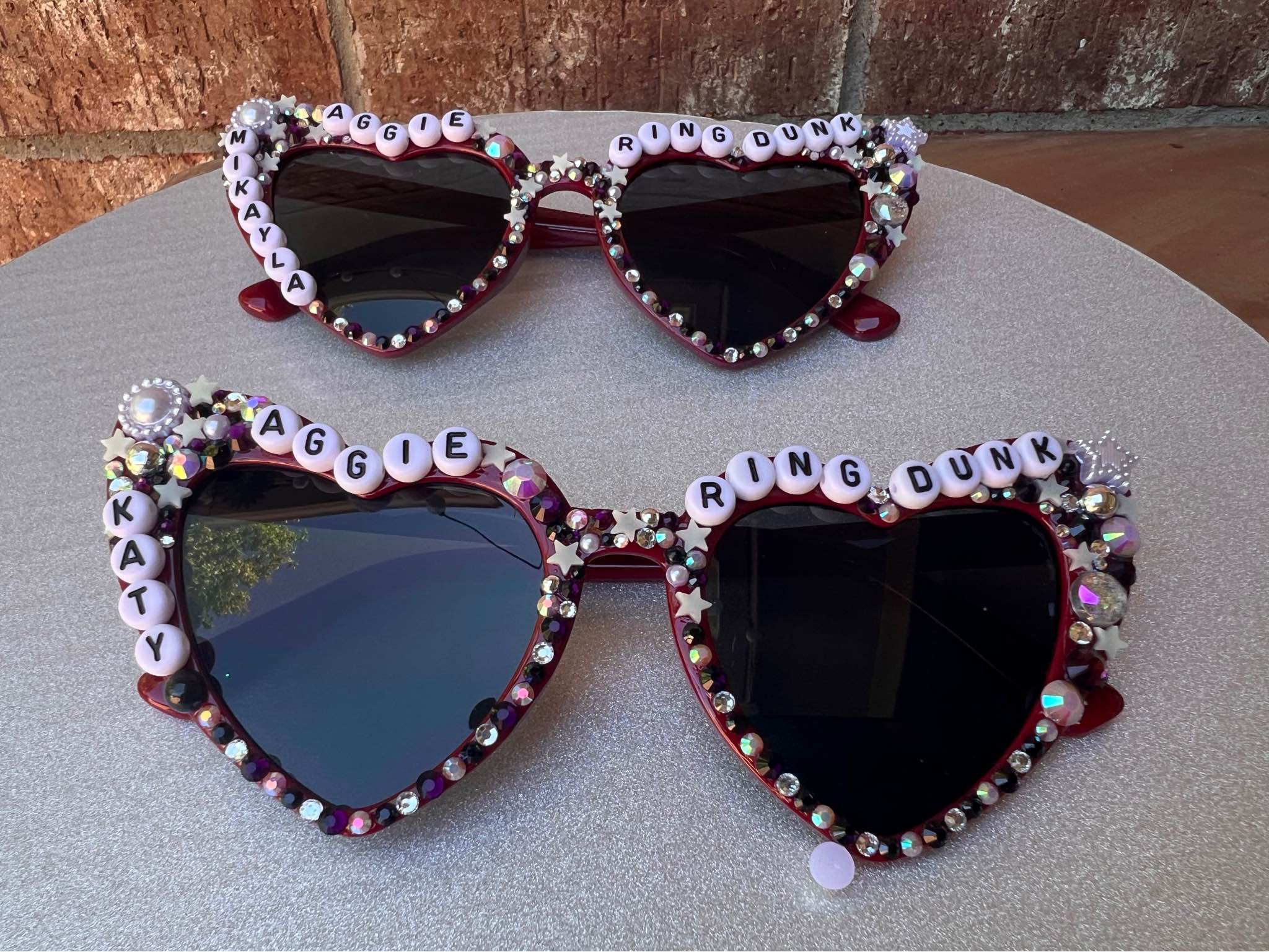 TEXAS A&M Rhinestone Bedazzled AGGIE Sunglasses